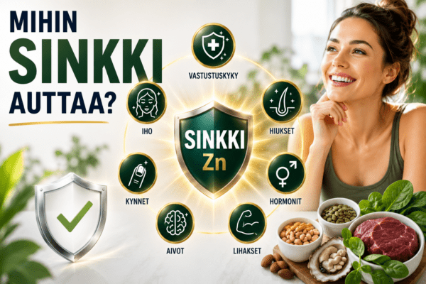 Mihin sinkki auttaa?