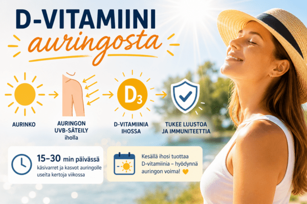 D-vitamiini auringosta