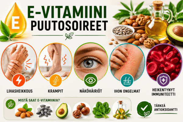 E-vitamiini puutosoireet